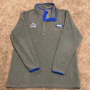 Columbia Florida gator 1/4 snap pullover. Size X-Large. Grey